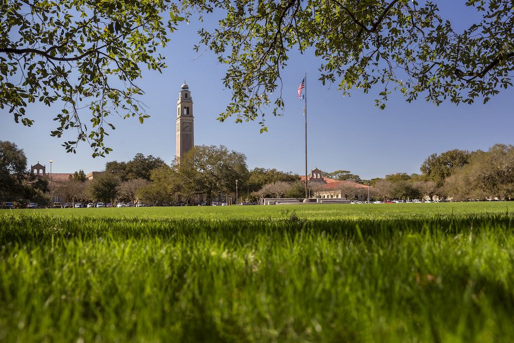 Ground view of the LSU Parade Grounds