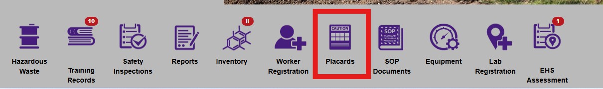 lab placard icon