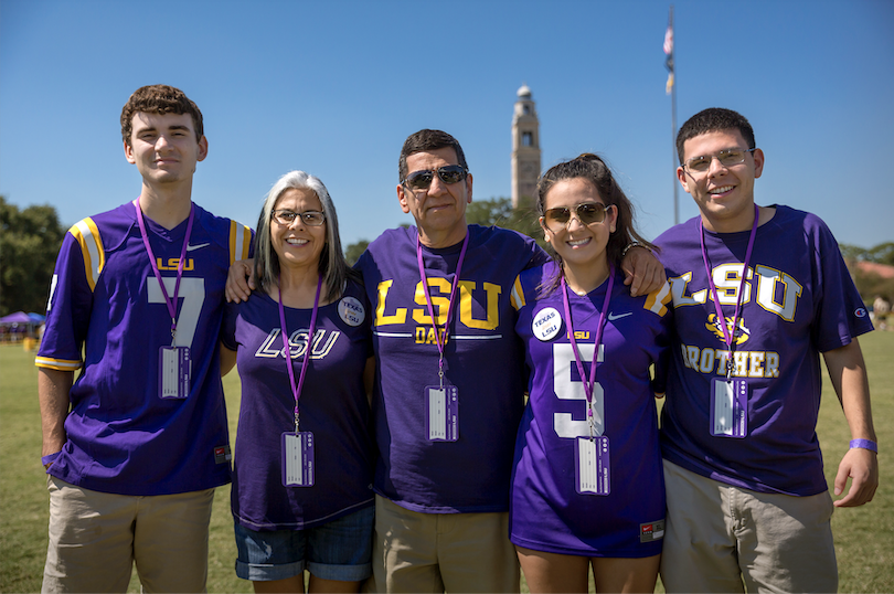 family at family weekend
